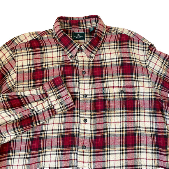 G.H. Bass & Co. Other - GH Bass & Co. Flannel Shirt Men XL Red Plaid Button Down Lumberjack Outdoor